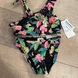 OLD NAVY TROPICAL 2 PIECE SWIM SUIT NEW 3T
